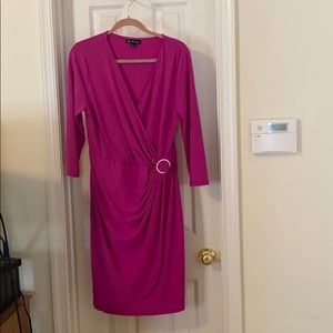 INC Fuschia Dress with jewel accent szL